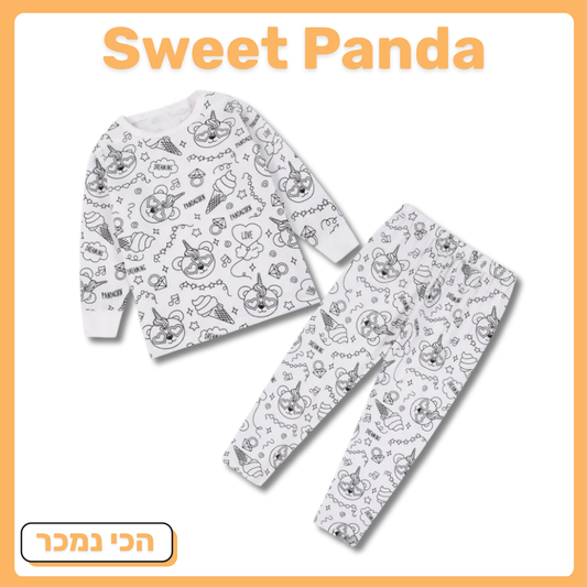 Sweet Panda פיג'מה ארוכה
